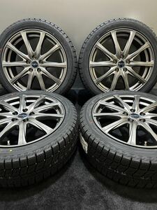 新品 215/45R17 YOKOHAMA/ice GUARD iG70 23年製 EuroSpeed 17インチ 7J ＋48 100 5H スタッドレス 4本 プリウス 86 (1-E488)