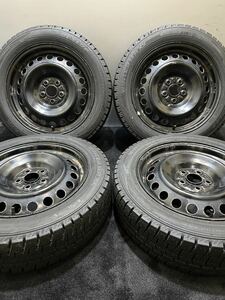 イボ付き175/60R16 DUNLOP/WINTER MAXX WM02 22年 トヨタ120系ラクティス純正スチール16インチ 5.5J +39 100 5Hスタッドレス4本(南5-E509)