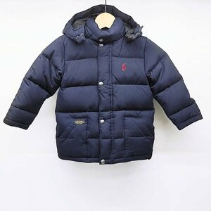 中古 Polo by Ralph Lauren ポロ ラルフローレン ダウンジャケット ネイビー 100 アウター キッズ