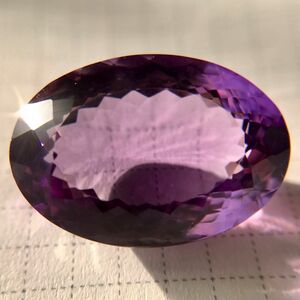 アメジスト ルース 18.21ct アフリカ産 非加熱 宝石ルース 非加熱アメジスト 裸石 天然石 高品質