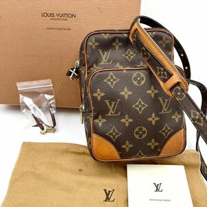 箱 ストラップ 保存袋付き ルイヴィトン LOUIS VUITTON アマゾン モノグラム ショルダーバッグ ポシェット M45236 シリアル TH0041