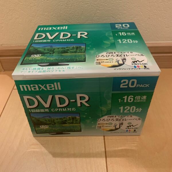 新品　未開封　録画用DVD-R 16倍速 20枚 DRD120WPE.20S×1 （CPRM対応）