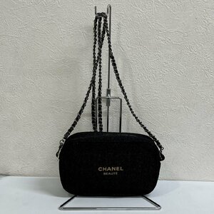 キングラム[09]CHANEL BEAUTE シャネル ビューティー チェーンショルダーバッグ ポーチ ブラック ノベルティ 308