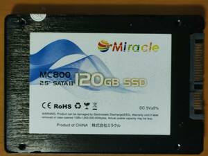 MIRACLE MC800 2.5 SATA SSD 120G