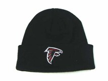 NFL Atlanta Falcons アトランタ・ファルコンズ ニット帽 ブラック フリーサイズ 男女兼用 ビーニー 【未使用品】 ◆アウトレット◆_画像1