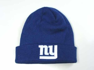 NFL New York Giants ニューヨーク・ジャイアンツ ニット帽 ブルー フリーサイズ 男女兼用 ビーニー 帽子 【未使用品】 ◆アウトレット◆