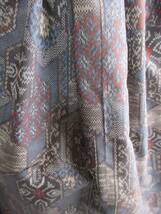 【K-243】着物リメイク　ギャザースカート　ゆったりサイズ　紬　正絹　大島紬　手作り_画像2