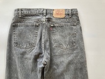 ビンテージ USA製 墨黒 ブラック Levis 505 先染め W36 L30 米国製 80s90s Black _画像6