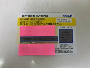 ANA株主優待券1枚 2024年11月30日まで ★36011