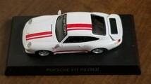 京商　1/64　PORSCHE 911 RS 【993】 白色　赤ライン ポルシェ コレクション　サークルK_画像4