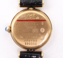 【ト長】murt de Cartier カルティエ マストコリゼ QZ 590002 SV925 ラウンド ローマン レディース 腕時計 訳アリ IR313IOB04_画像4