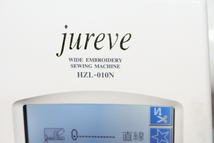 【ト長】JUKI ジューキ jureve ジュレーヴ HZL-010N ミシン EM-3 刺繍機 手工芸 ハンドクラフト ケース付き IR000IOE75_画像3