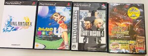 2YXS856★現状品★PlayStation2 ファイナルファンタジーX/みんなのゴルフ4/フロントミッション4/サムライ&ドラゴンズ エントリーガイドDVD