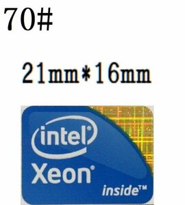 70# 【intel inside XEON】エンブレムシール■21*16㎜■ 条件付き送料無料