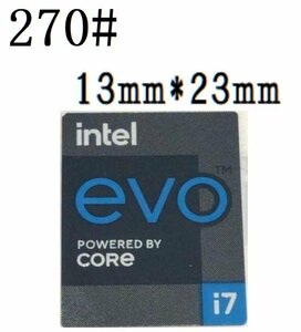 270# 第十一代【intel evo POWERED BY CORE i7】エンブレムシール　■13*23㎜■ 条件付き送料無料