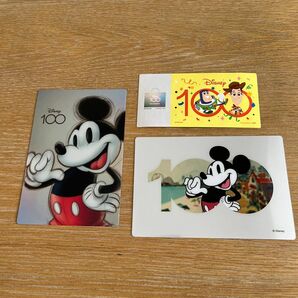 ディズニー100周年　ミッキーマウスポストカード　トイストーリーステッカー
