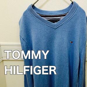 TOMMY HILFIGER ニット　S 水色　セーター　トミー