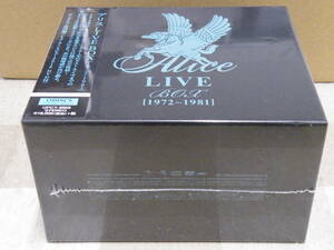 アリス LIVE BOX 1972～1981 比類なきライヴバンド"アリス"が魅せる熱狂のオンステージ