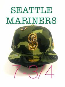 新品7-3/4★Armed Forces Day★シアトル・マリナーズ★ニューエラ59FIFTY★イチロー★軍隊記念日、ミリタリー、迷彩、カモフラ、キャップ