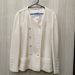 CHANEL BOUTIQUE　シャネル　ジャケット　96C　オフホワイト