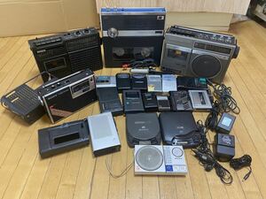 SONY ICF-5400スカイセンサー ラジオ、TC-222、TCM-111、TCM-450、KT-PS10とその他20点まとめセット動作未確認/ジャンク品