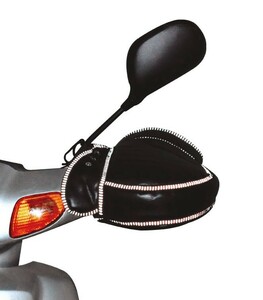 防寒ハンドルカバー　バイク用ハンドルカバー　反射材付ハンドルカバー
