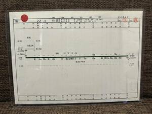 JR東海　東京運転所　シンデレラエクスプレス　最終ひかり　東京⇒新大阪　運転士時刻表　22-2仕業　