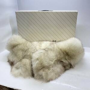  free shipping g27785 SAGA FOX SaGa fokTRIM BESATZ GARNITURE fox fur tippet stole muffler fur kimono 