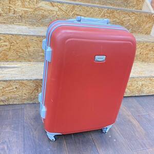 送料無料g28263 HEROIC ヒロイック シルバー スーツケース 4輪 鍵２個付き ハード キャリーケース 赤 レッド バック 旅行鞄 