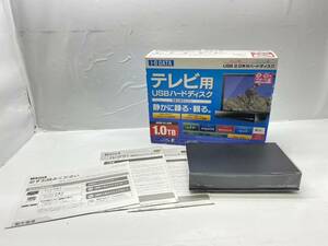 送料無料g28210 I -O DATA　テレビ用 USBハードディスク　USB2.0 外付けハードディスク 1.0TB 横置き専用モデル AVHD-U1.0V