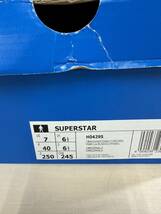 adidas アディダス SUPERSTAR スーパースター H04295 デニム生地使用 ペイズリー柄 スニーカー 25.0cm 箱付き_画像2