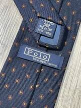 美品 ″Polo by Ralph Lauren″ ポロラルフローレン 細身 ドット ブランドネクタイ 312040_画像3