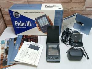 【通電確認済】希少 USA 英語版 Handheld PalmⅢc PDA パーム 箱 説明書 ハンドヘルド ポータブル 端末