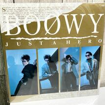 中古LPレコード　BOOWY ボウイ　JUST A HERO WTP-90389 超音波洗浄器洗浄済_画像1