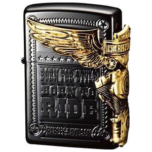 ZIPPO 喫煙具 ライター ハーレーダビットソン サイドメタル HDP48 ☆ 送料無料 ジッポ zippo ジッポー HARLEY DAVIDSON オートバイ 白頭鷲