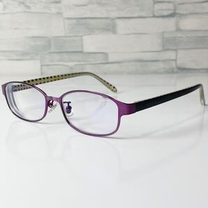 Zoff BASIC METAL (ベーシックメタル) ZC192008-81F1 ゾフ スクエア型 パープル 眼鏡 良品