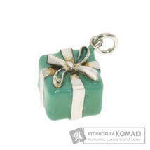 TIFFANY&Co. ティファニー ギフトボックス エナメル ペンダントトップ シルバー レディース 中古_画像1