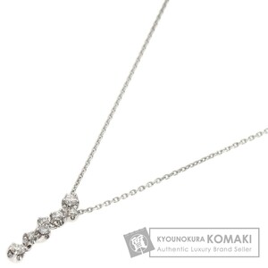 STAR JEWELRY Star Jewelry diamond necklace K18 white gold lady's used 