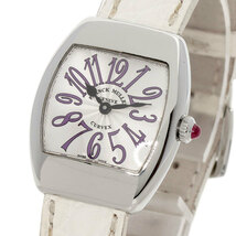 FRANCK MULLER フランクミュラー 2267QZ グレイスカーベックス 腕時計 ステンレススチール 革 レディース 中古_画像3