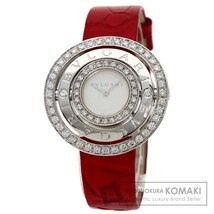 BVLGARI ブルガリ AEW36G アストラーレチェルキ 腕時計 K18ホワイトゴールド 革 ダイヤモンド レディース 中古_画像1