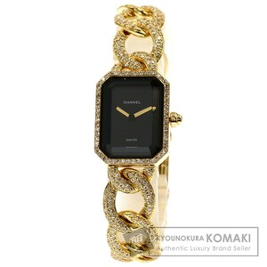 CHANEL Chanel H0114 Premiere XL bezel breath diamond wristwatch K18 yellow gold K18YGx diamond lady's used 