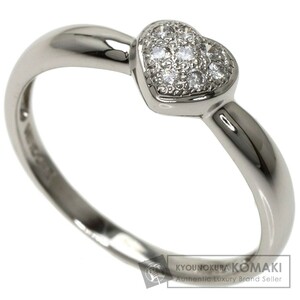 VANDOME Vendome Heart diamond ring * ring platinum PT900 lady's used 