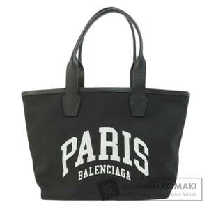 BALENCIAGA バレンシアガ ロゴ トートバッグ キャンバス レディース 中古