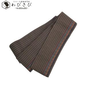  man obi man's obi genuine . front Hakata woven length . pattern .. color N-1011