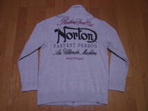 312-159/Norton/ノートン/豪華刺繍/スウェットジャケット/XL/杢グレー_画像1