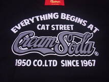 312-168/新品/CREAM SODA/クリームソーダ/Tシャツ/XL/ブラック _画像3