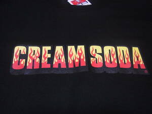 312-165/新品/CREAM SODA/クリームソーダ/50周年/Tシャツ/XL/ブラック