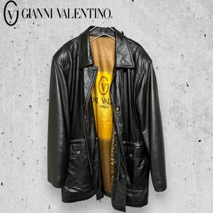 GIANNI VALENTINO ラムレザー レザージャケット