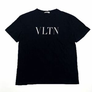  VALENTINO ヴァレンティノ Tシャツ ロゴ ブラック L 