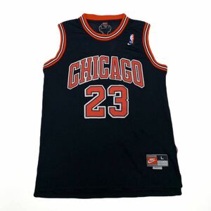 ナイキ NIKE × NBA CHICAGO BULLS Game Shirt シカゴ ブルズ ゲーム シャツ L 黒 ブラック